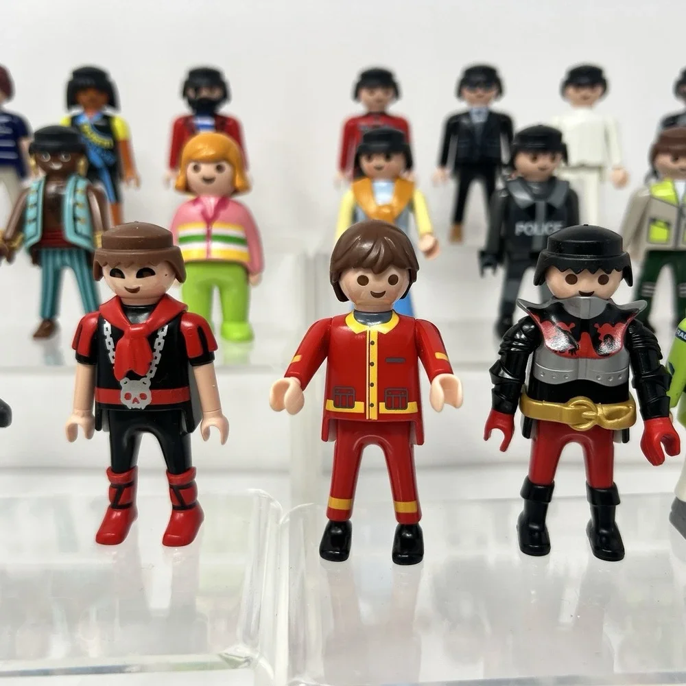 Playmobil Figures Pirate Cops Surfer Dragon Rider Horse People Kids Toy Set lot‎